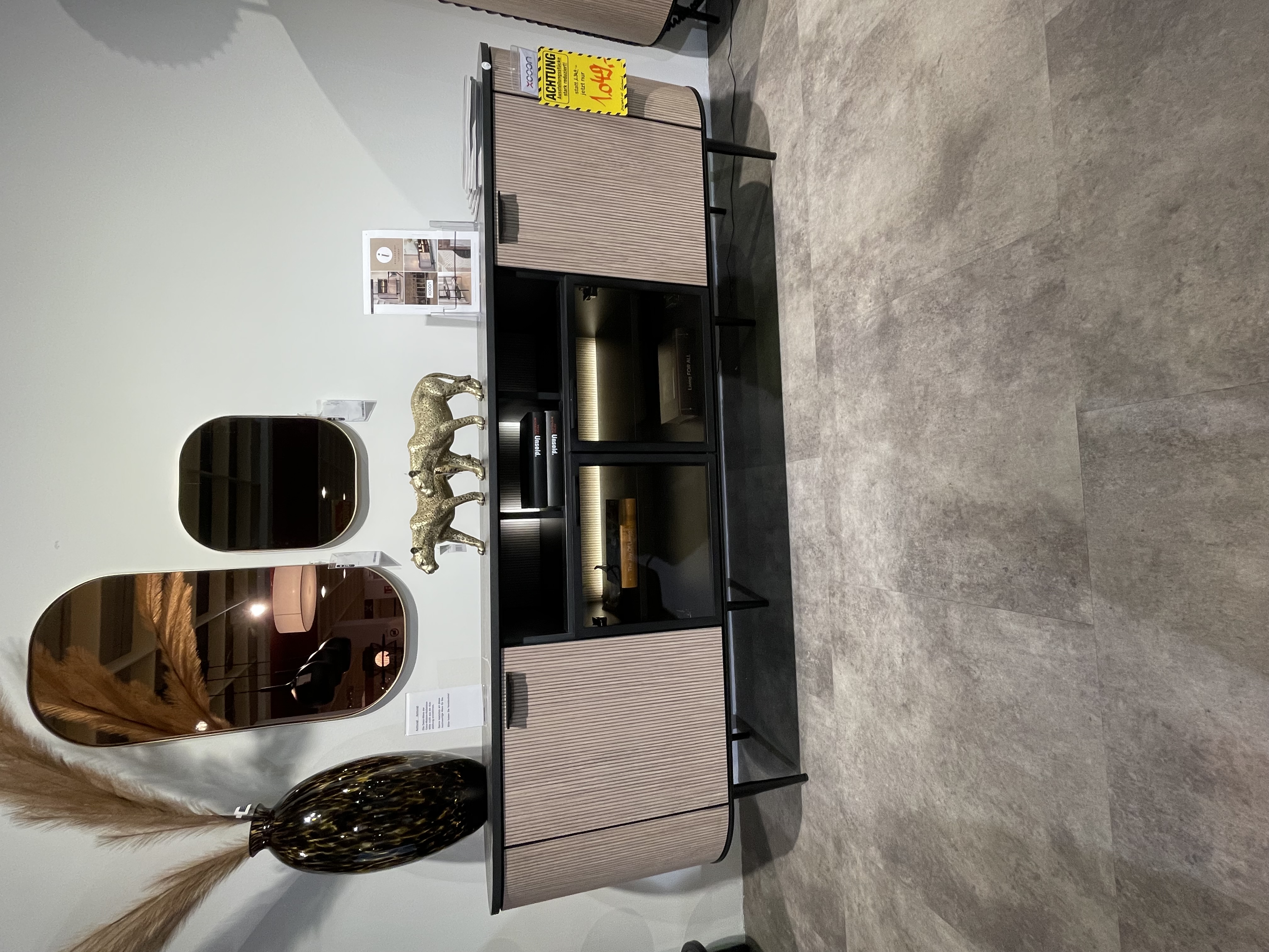 Sideboard Aramon Natur ca. 210x80x45 cm inkl. Beleuchtung