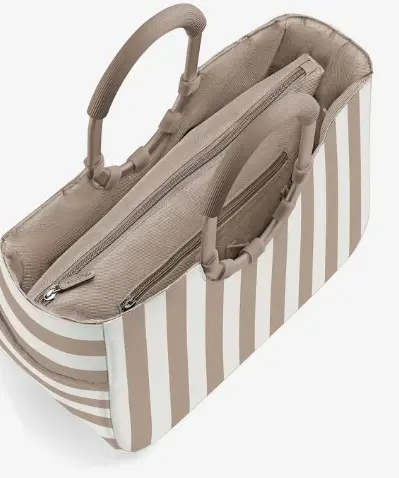 Reisenthel Loopshopper M Summerstripes Coffee  ca. 40x26x20 cm
