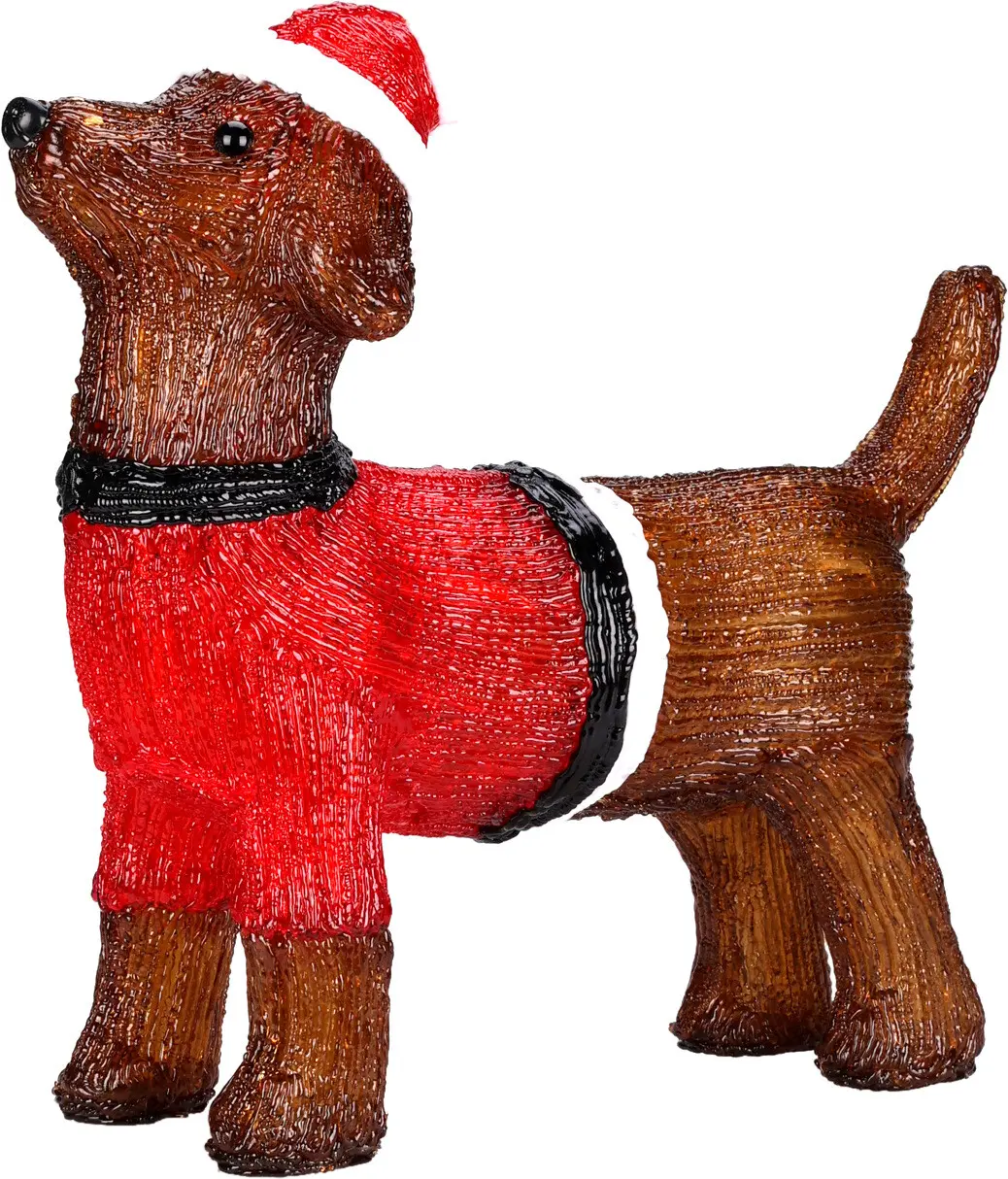 Koopman I. Acrylfigur Hund 38 cm 40 LED