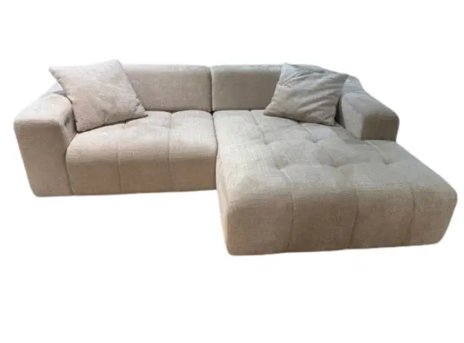 Iwaniccy Garnitur Luma Beige Ottomane rechts ca. 256x174 cm inkl. motorische Sitztiefenverstellung
