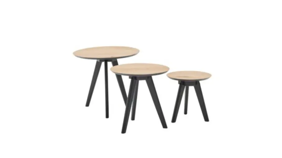 Roomio No. 2002 Couchtisch 3er-Set Eiche natur