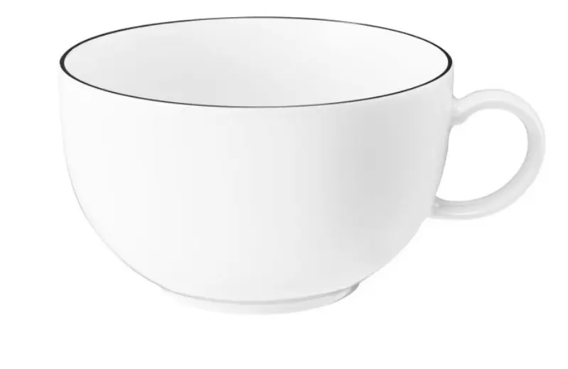 Seltmann Milchkaffeeobertasse Lido Black Line 0,35 l