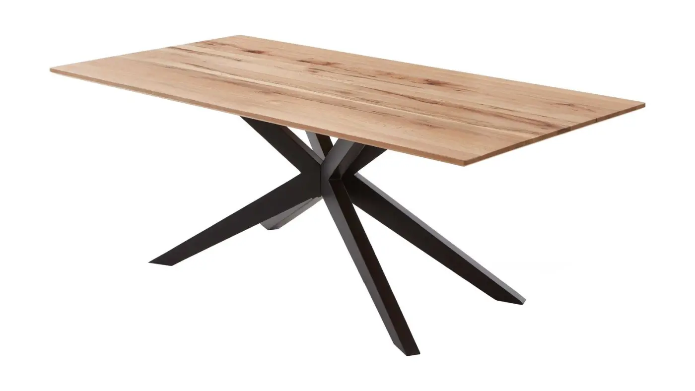 Niehof Esstisch Cloudy Eiche Bianco Massiv ca. 180-270x100 cm