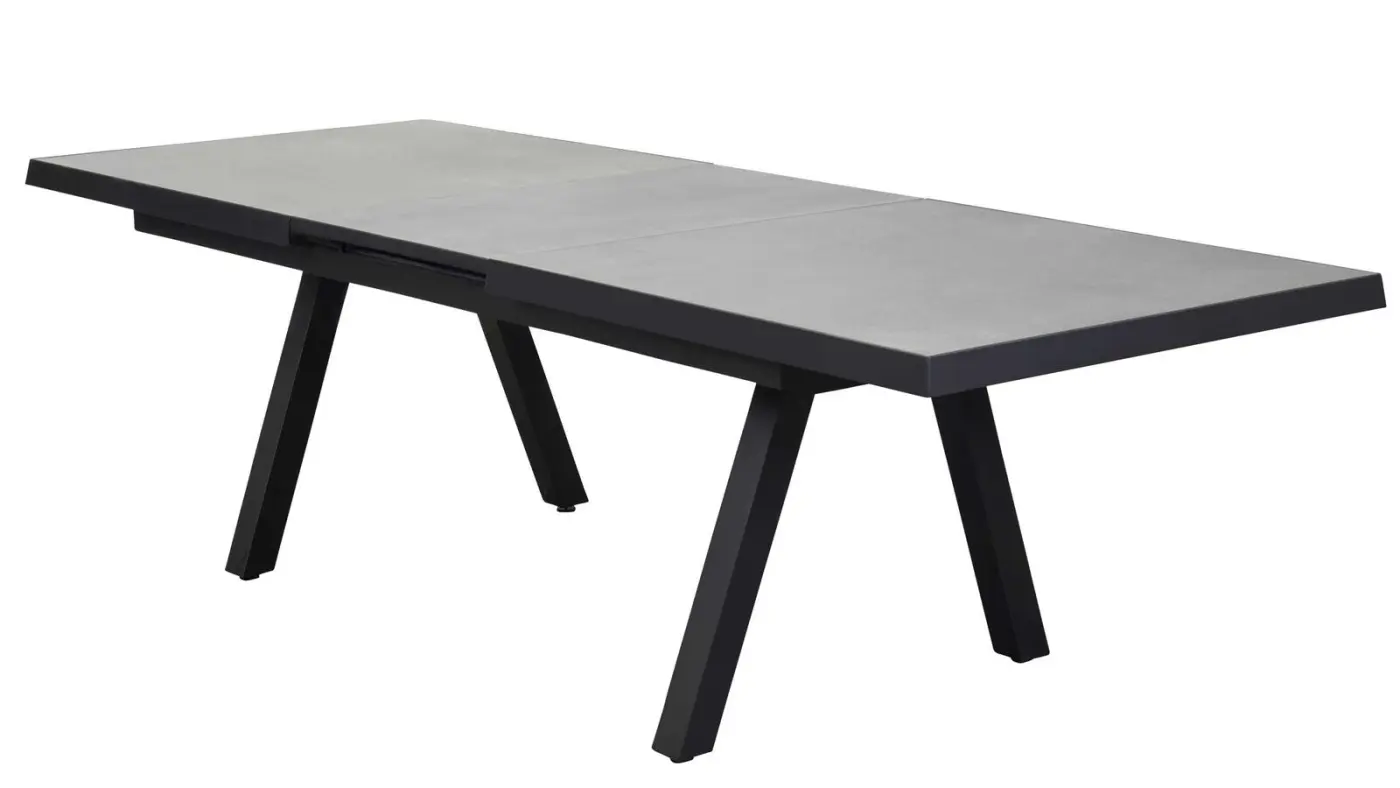 LC Garden Ausziehtisch Sondrino ca. 200-260x100x75 cm Beton-Optik/Anthrazit