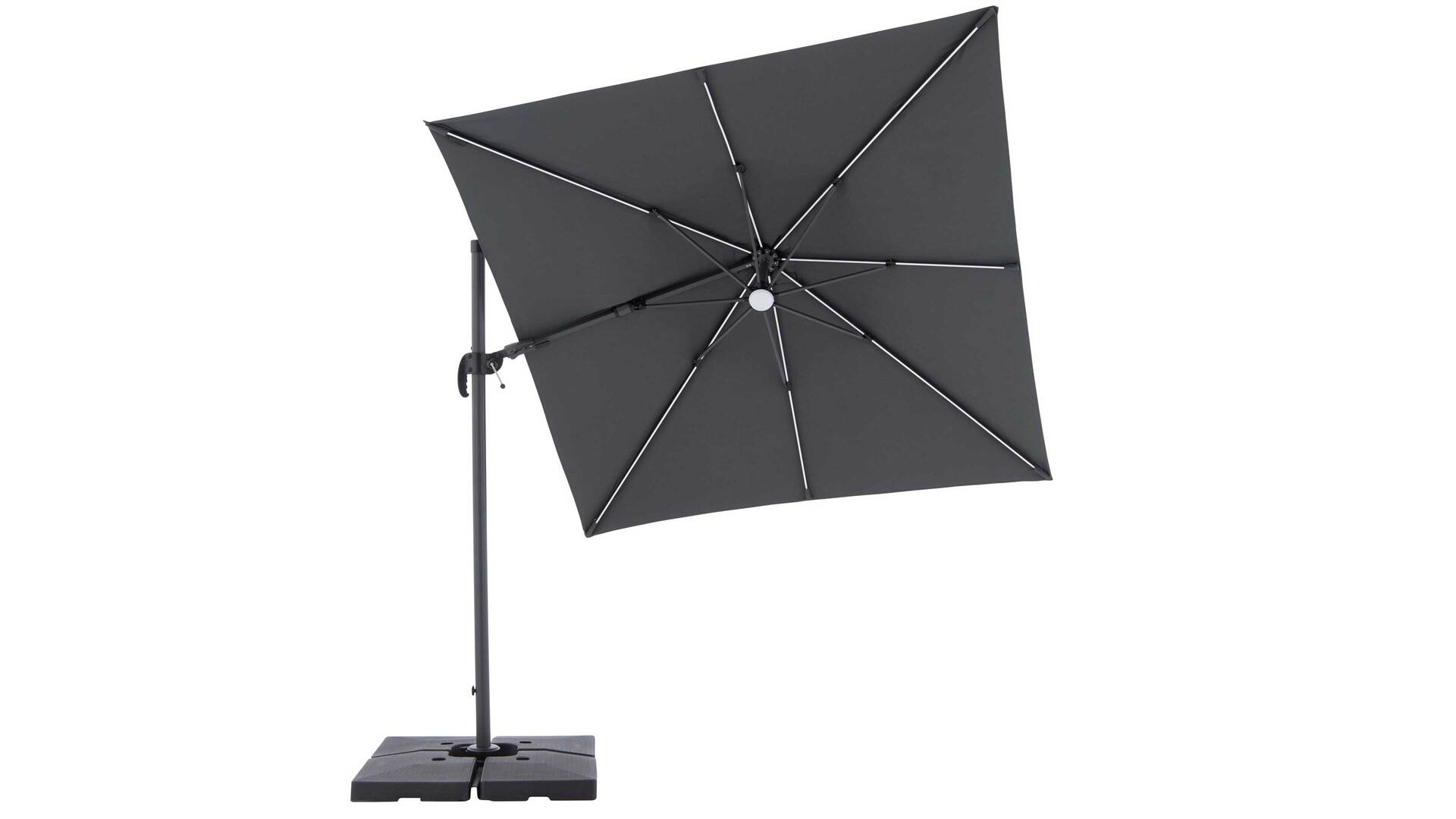 doppler Pendelschirm RAVENNA AX LED ca. 250x250/8tlg. D. 840 Anthrazit 463253840 250 250 doppler Pendelschirm RAVENNA AX LED ca. 250x250/8tlg. D. 840 Anthrazit 463253840 250 250