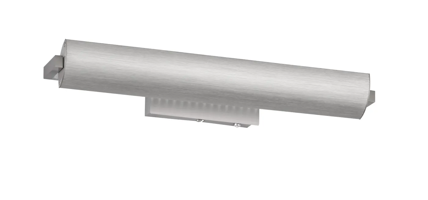 F&H Leuchtenserie, 46 x 8 cm Nickelfarben
