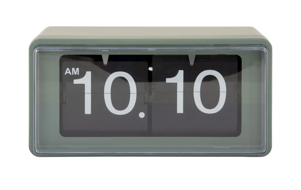 Karlsson Wall/Table Clock Retro Boxed jungle Green