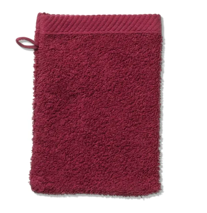 Kela Waschhandschuh Himbeerrot 15x21 cm.