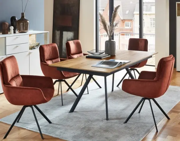 Venjakob Sessel Felia Kupfer 360 Grad drehbar ca. 90x61x64 cm