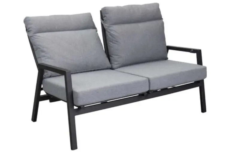 LC Garden Living-Sofa Sondrino Anthrazit/Hellgrau ca. 152x81x98 cm