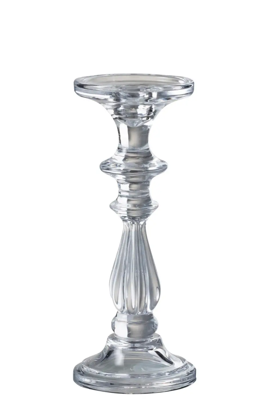 Gasper Kerzenständer aus Glas transparent