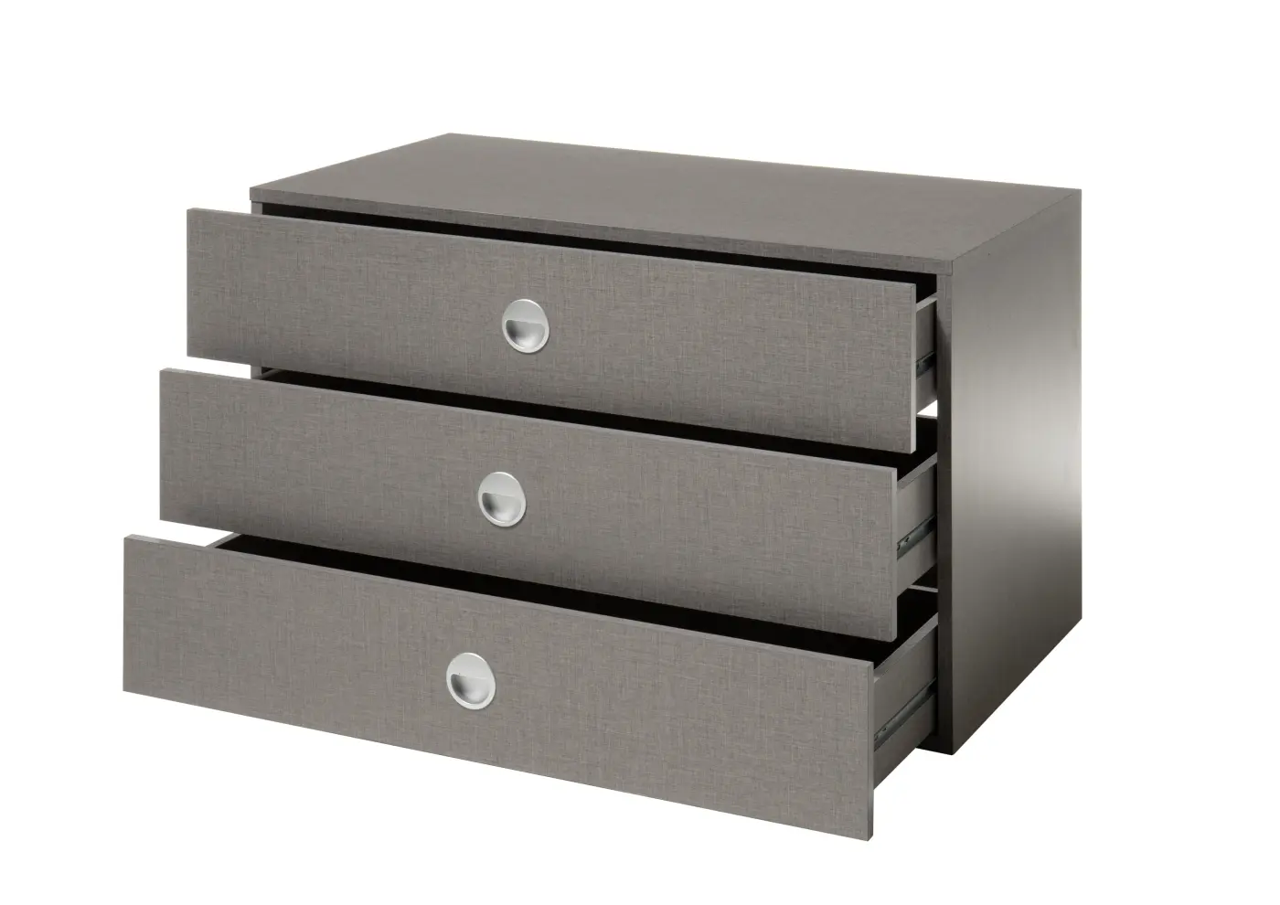 Pol Power Schubkastencontainer für Schwebetürenschrank 3 Schubkästen ca. 82,5x49x48,5 cm