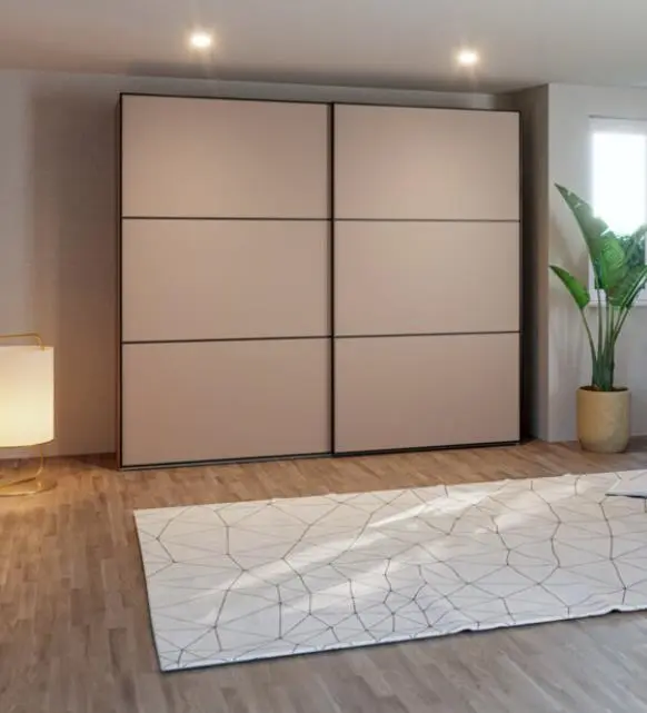 Jutzler Schwebetürenschrank Slideline VZ 69501451SPEZ Korpus/Front: nougat ca.252,8x220x65 cm