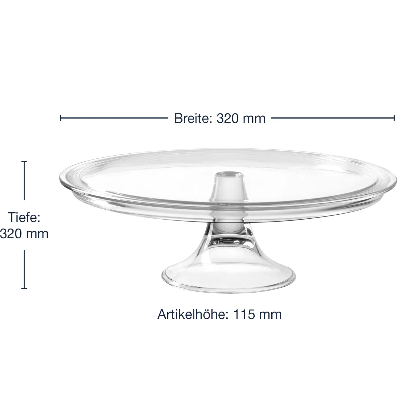 Leonardo Tortenplatte auf Fuß CIAO 32 cm