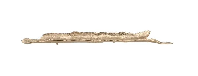 Gasper Blattschale Gold Aluminium klein 13x82x6 cm