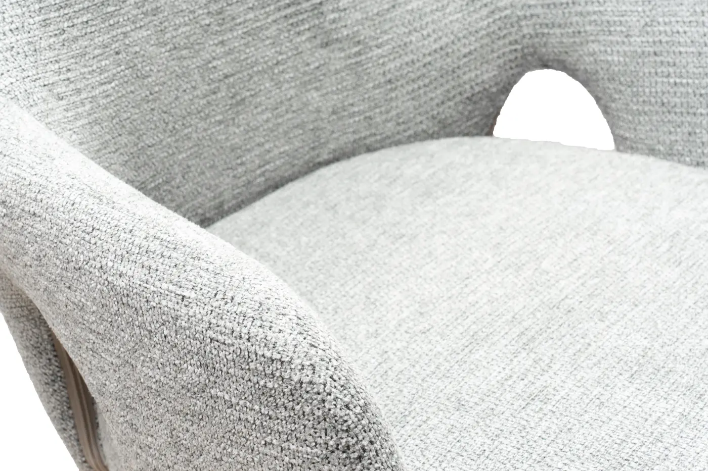 LC Wholesaler Armlehnenstuhl Livrono Hellgrau ca. 60x89x61 cm