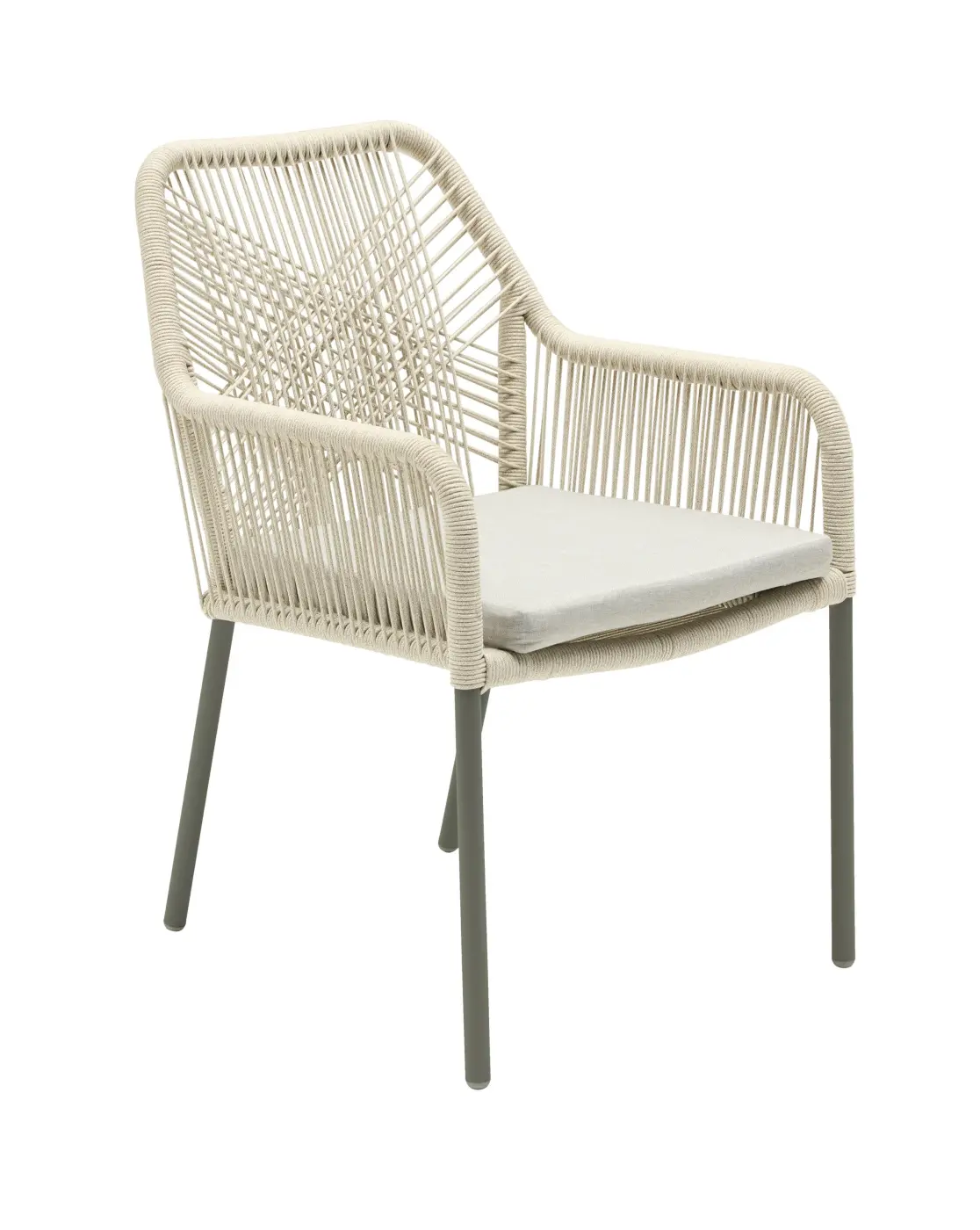 LC Garden Armlehnstuhl Stilo Rope natur inkl. Kissen