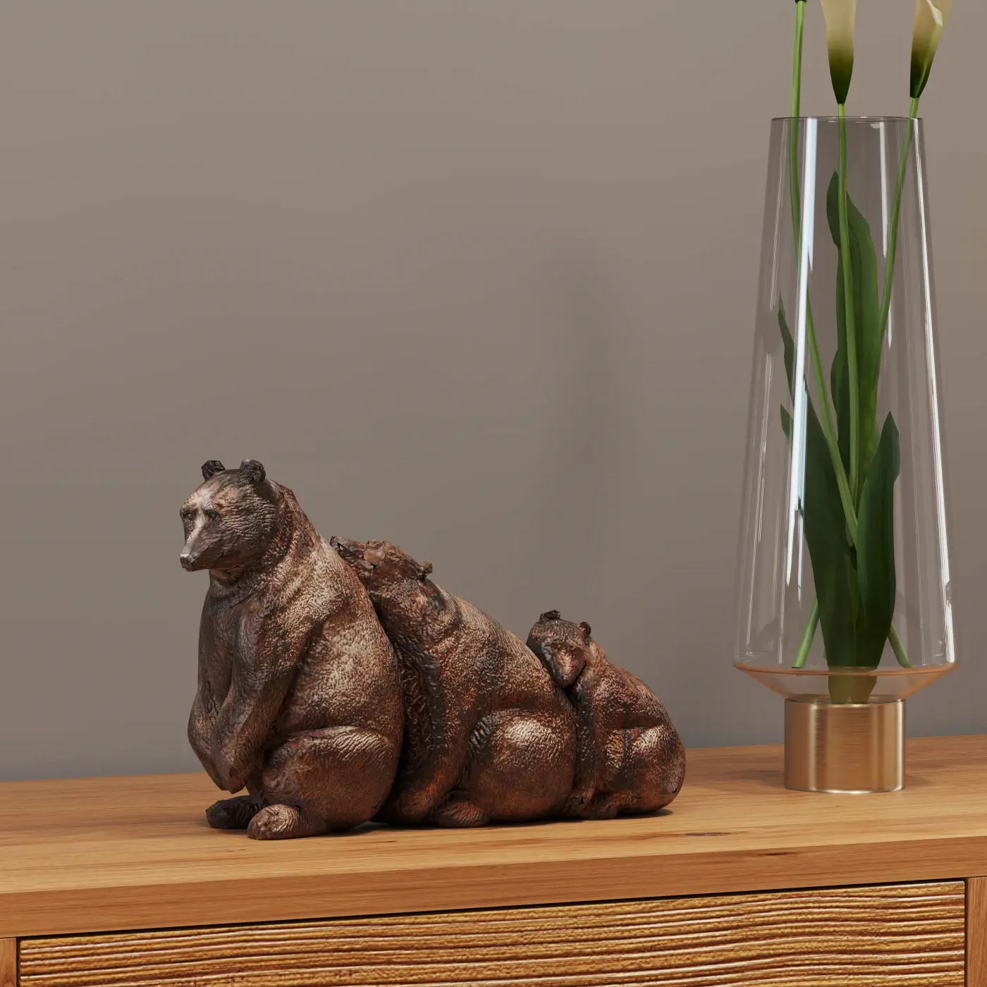 Kare Design Deko-Figur Relaxed Bear Family ca. 20x32x13 cm Kare Design Deko-Figur Relaxed Bear Family ca. 20x32x13 cm