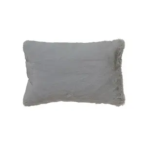 Hogewoning Cushion Cozy Fake Fur 40x60cm Grey