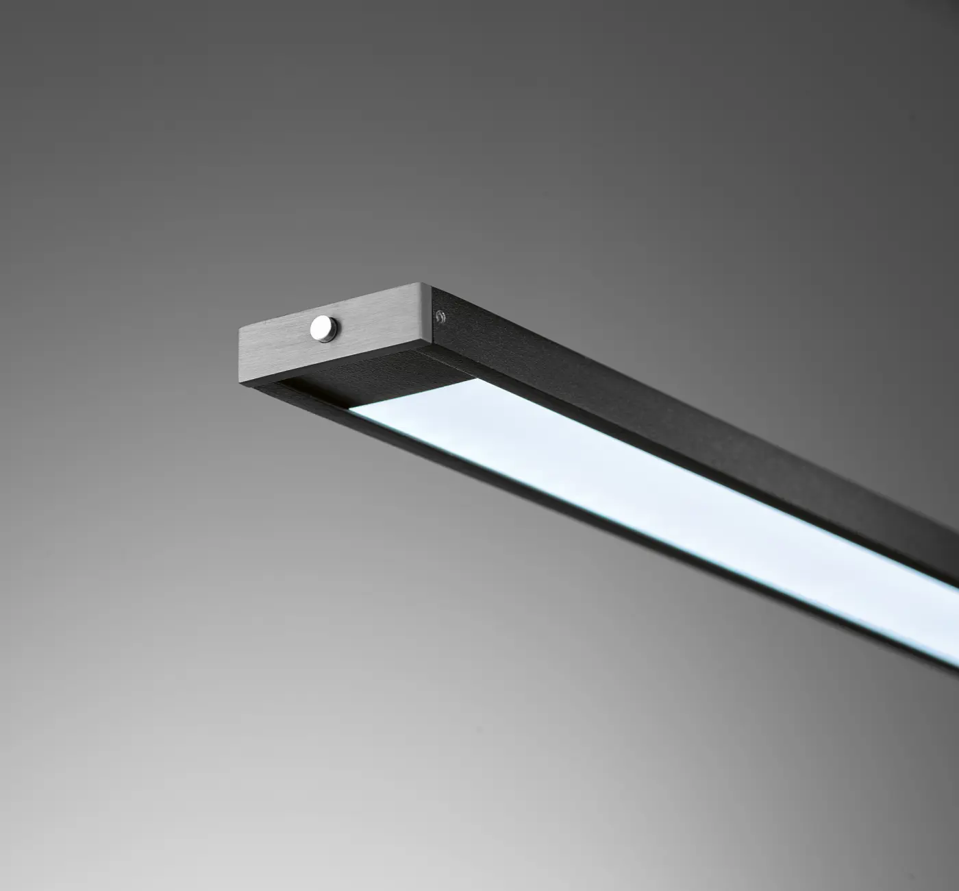 F&H Pendelleuchte, 1-flg. x 120 cm Metallfarben, Sandschwarz Matt, Nickelfarben