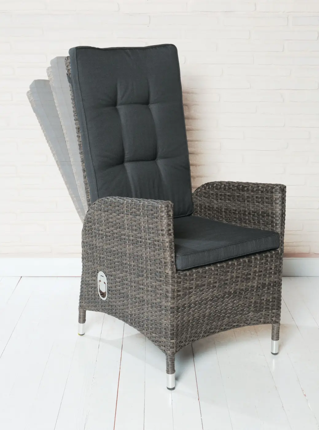 LC Garden 148204 Barcelona Positionsstuhl 57x62x110 cm Grau-Mix