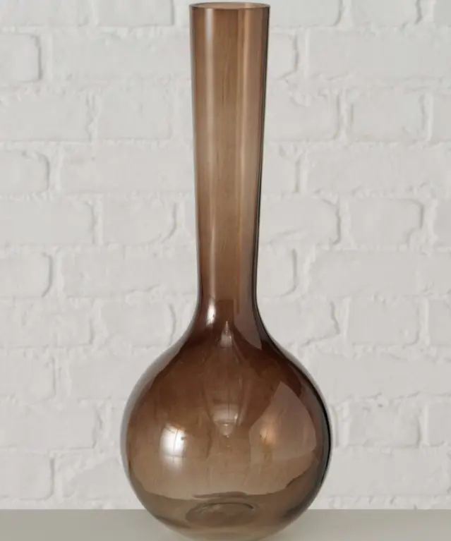 Boltze Vase Tubina Glas Braun ca. 26 cm