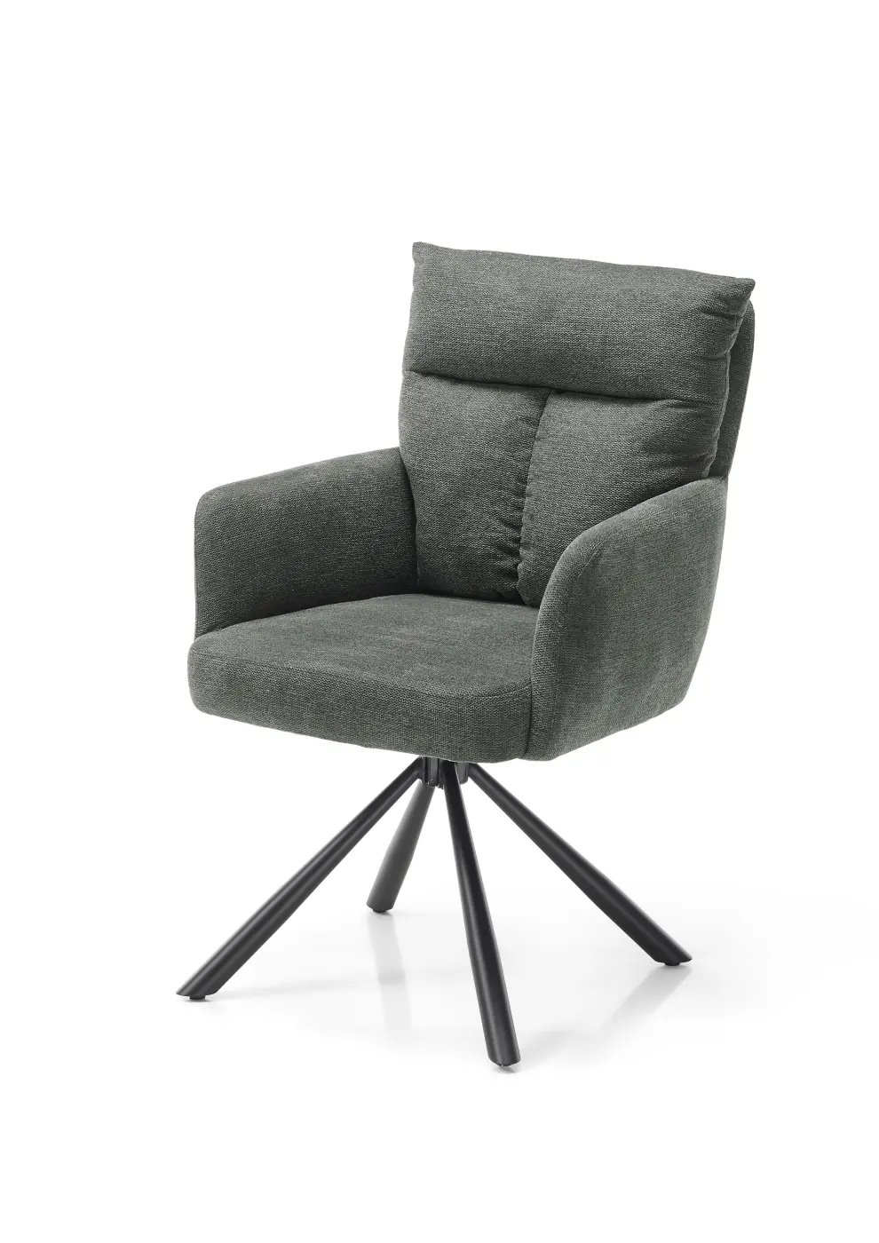 Stolkom Armlehnenstuhl Sofia Grau 180 Grad drehbar ca. 61x93x66 cm