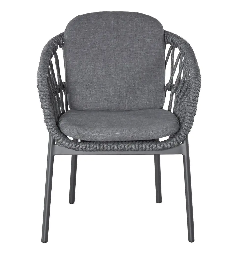 LC Garden Armlehnstuhl Bari Dunkelgrau/Anthrazit ca. 63x64x78,5 cm
