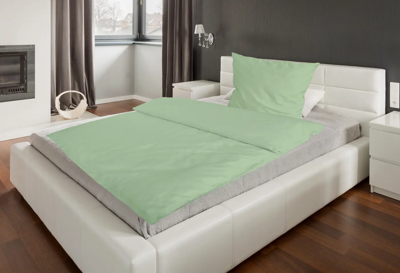 CoSiMa Bettwäsche Odette mint ca. 155x220 cm