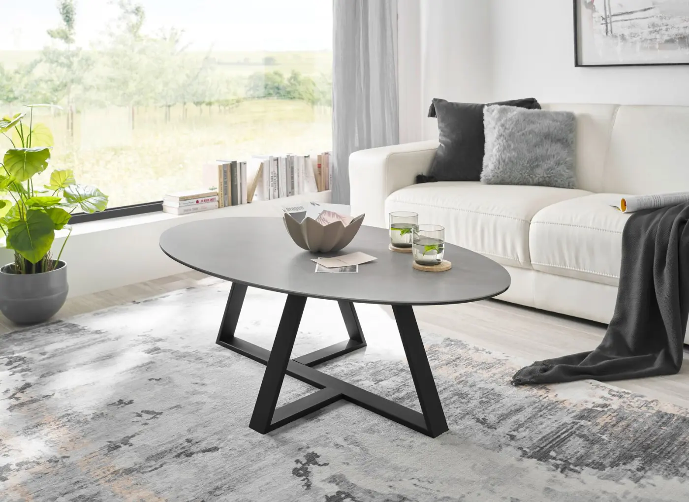MCA Couchtisch Elbing Grau ca. 120x38x70 cm