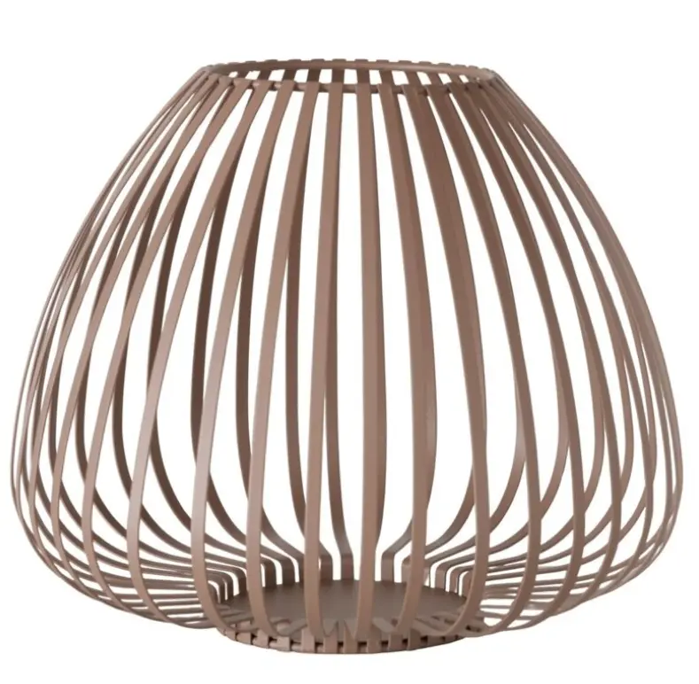 Boltze Windlicht Celine Eisen Hellbraun ca. 20,5 cm