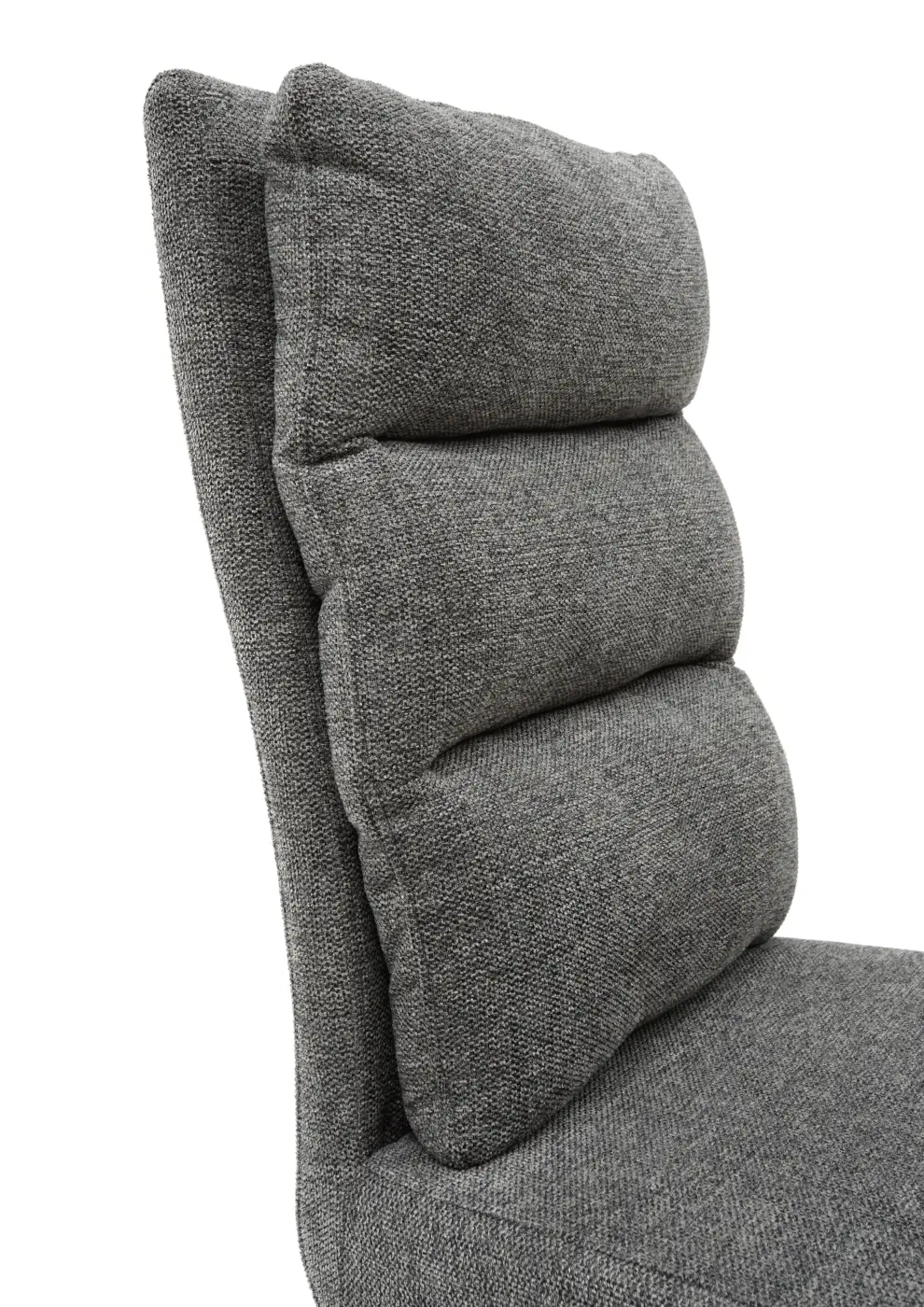 Stuhl hellgrau Gestell schwarz matt BHT ca.  45x100x61 cm