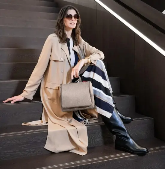 Reisenthel Toiletbag XL herringbone mokka  28x26x10 cm