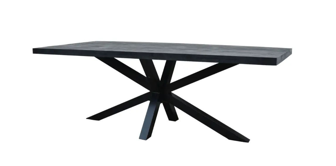 LC Garden Esstisch Mango schwarz ca. 220x100 cm