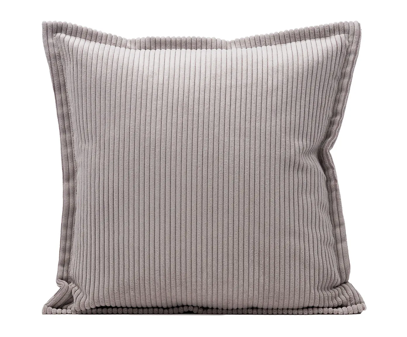 Gözze Capri Kissen Feincord-Optik Silber 40x40 cm