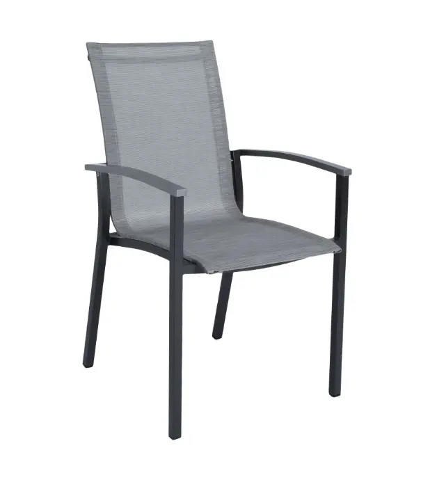 Stern Stapensessel Evoee Silber/Anthrazit ca. 56x96x47 cm