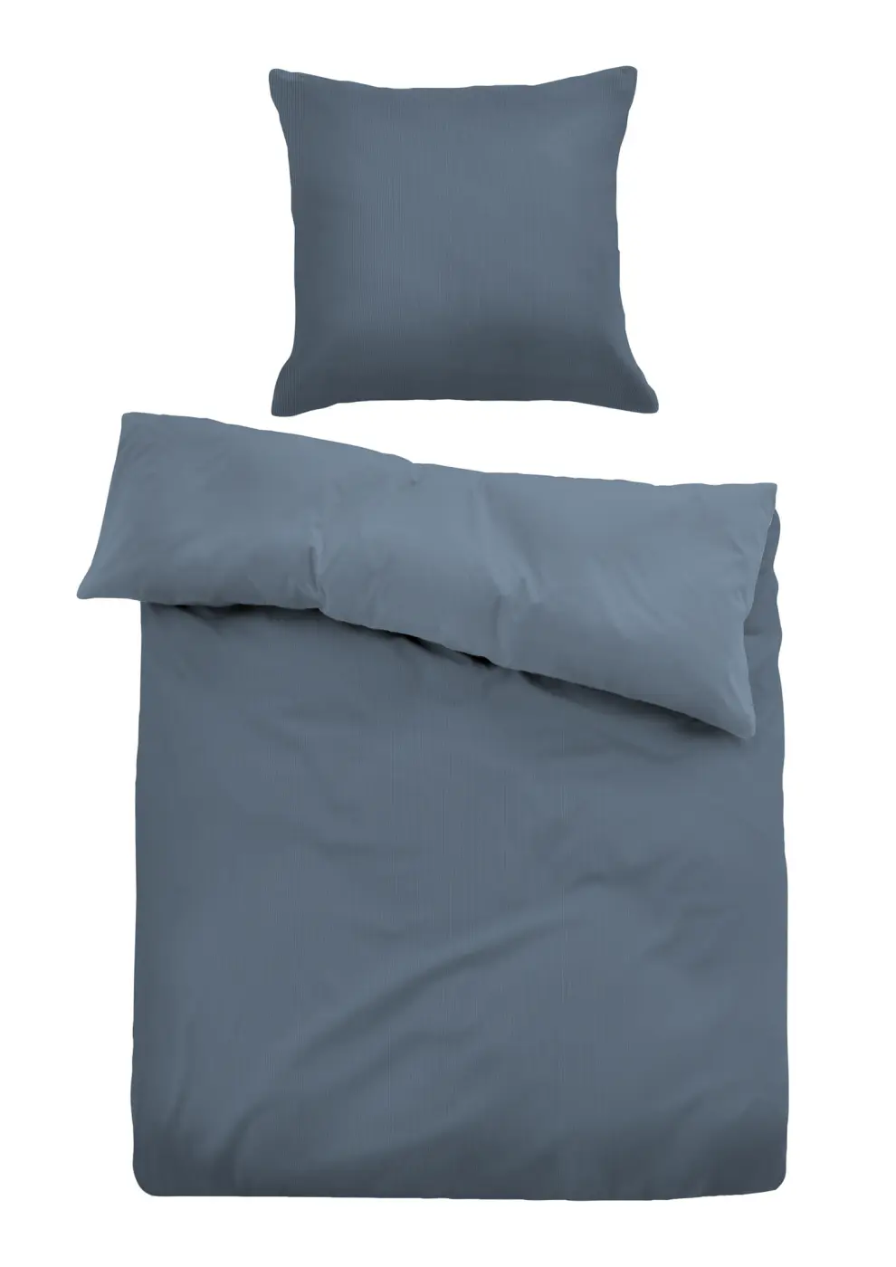 Tom Tailor Satin Bettwäsche jeans 1x 155x200 cm + 1x 80x80 cm