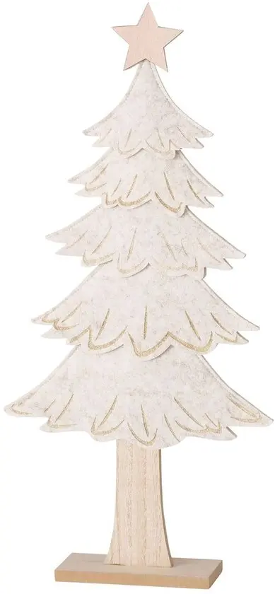 Boltze Baum Dekoaufsteller Janne Glitzer 57 cm