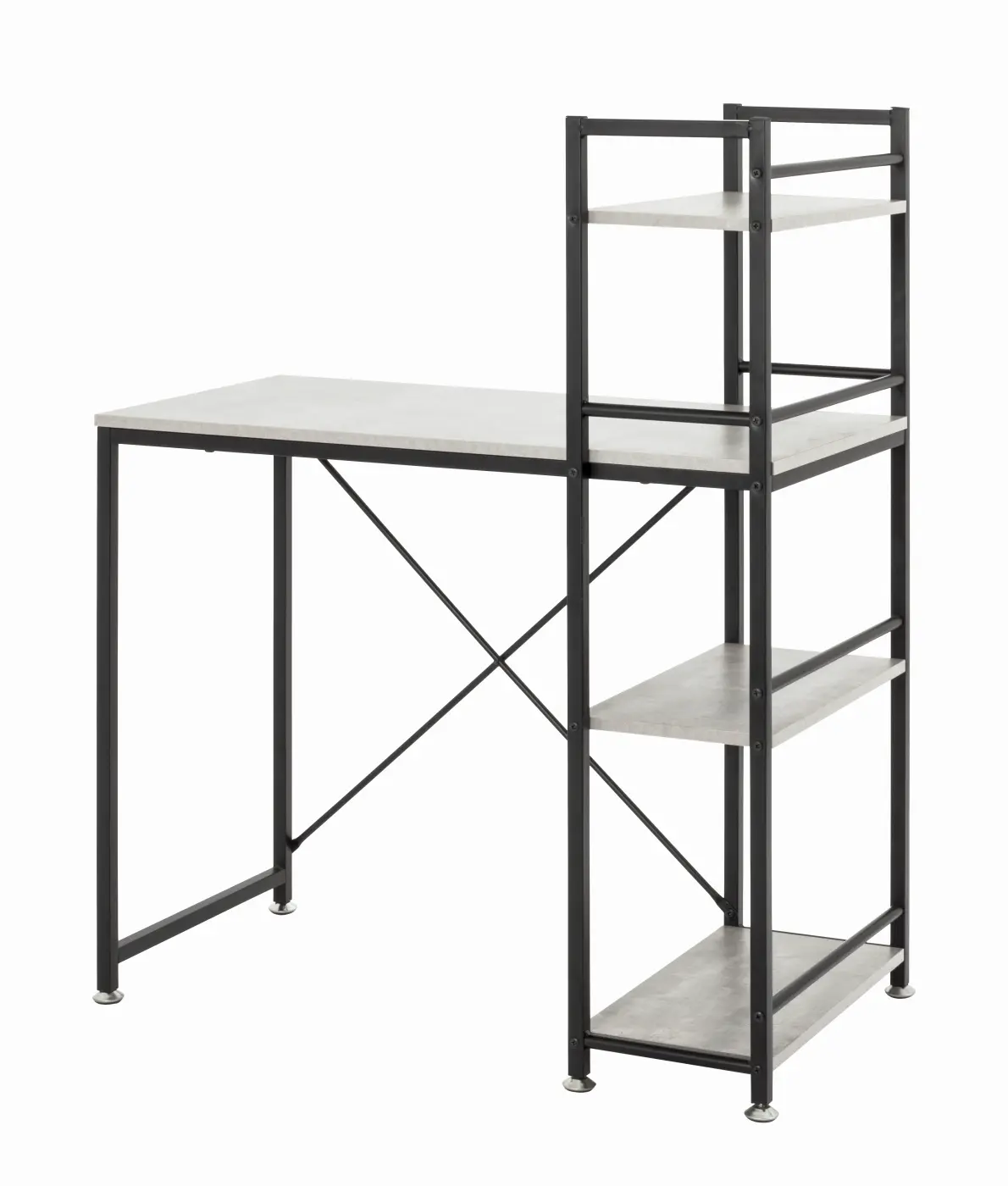 HAKU Schreibtisch Sandro 2 schwarz-betonoptik