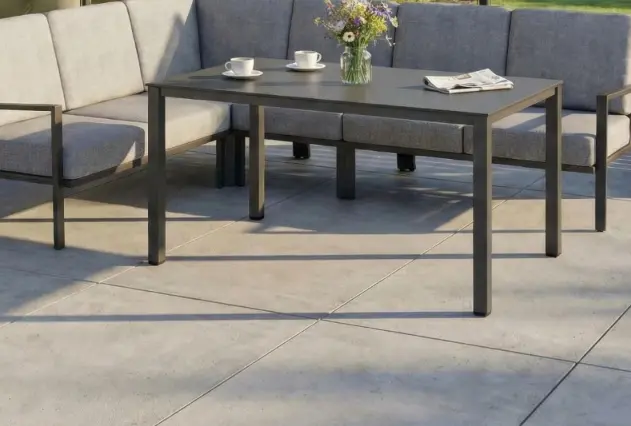 Kettler Gartentisch HPL Platte Anthrazit ca. 160x95 cm