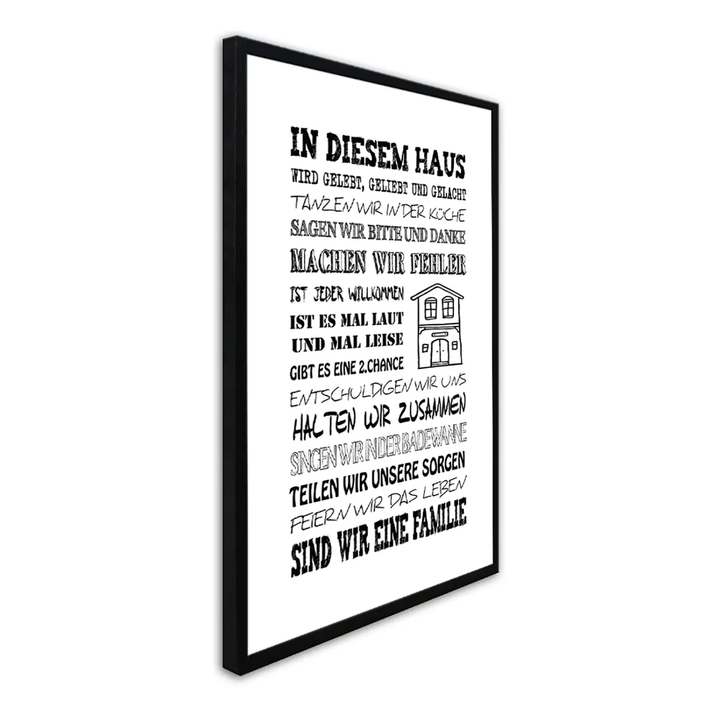 ars graphica Word-Art - Word-Art: In diesem Haus