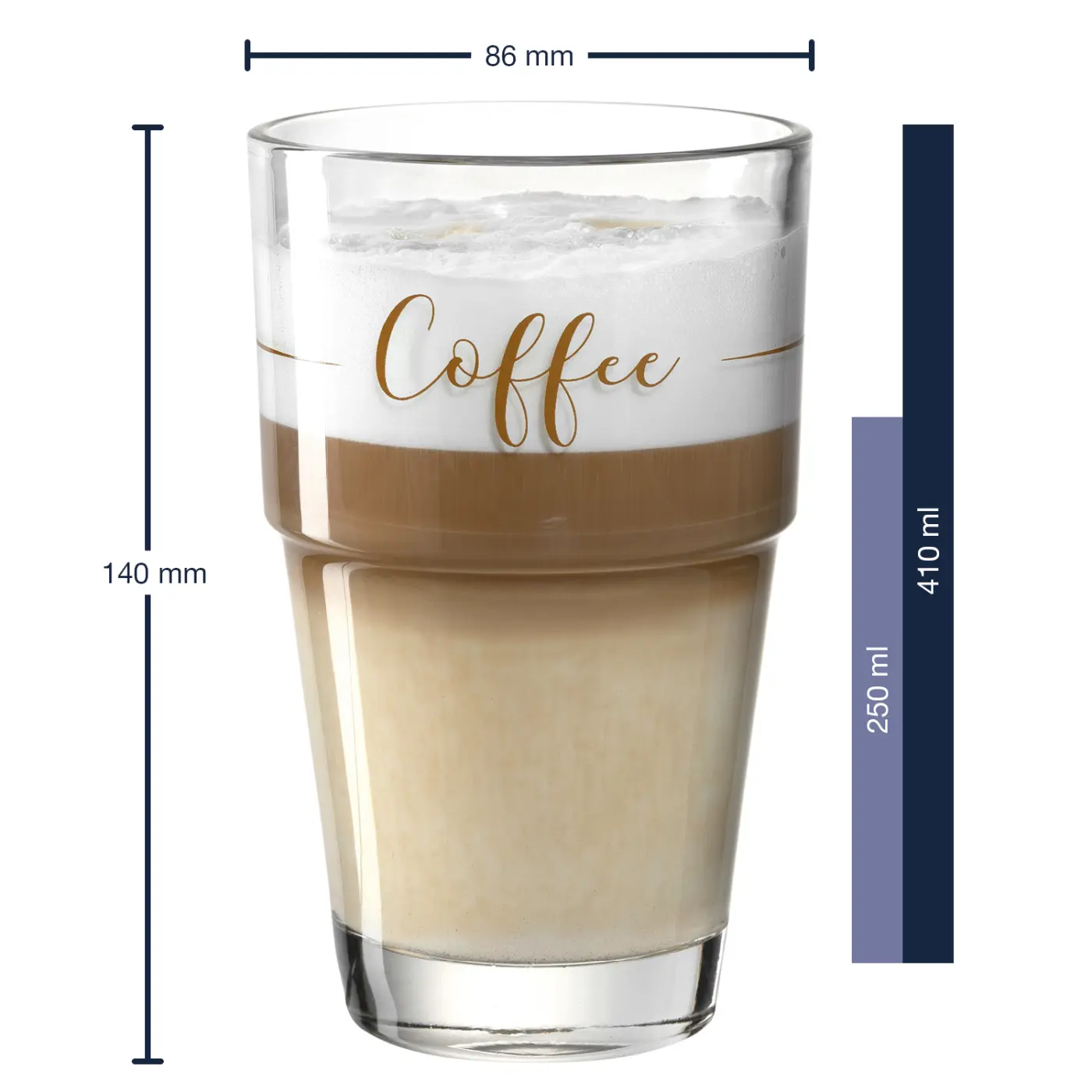 Leonardo Becher 'Coffee' SOLO 2er-Set 410 ml