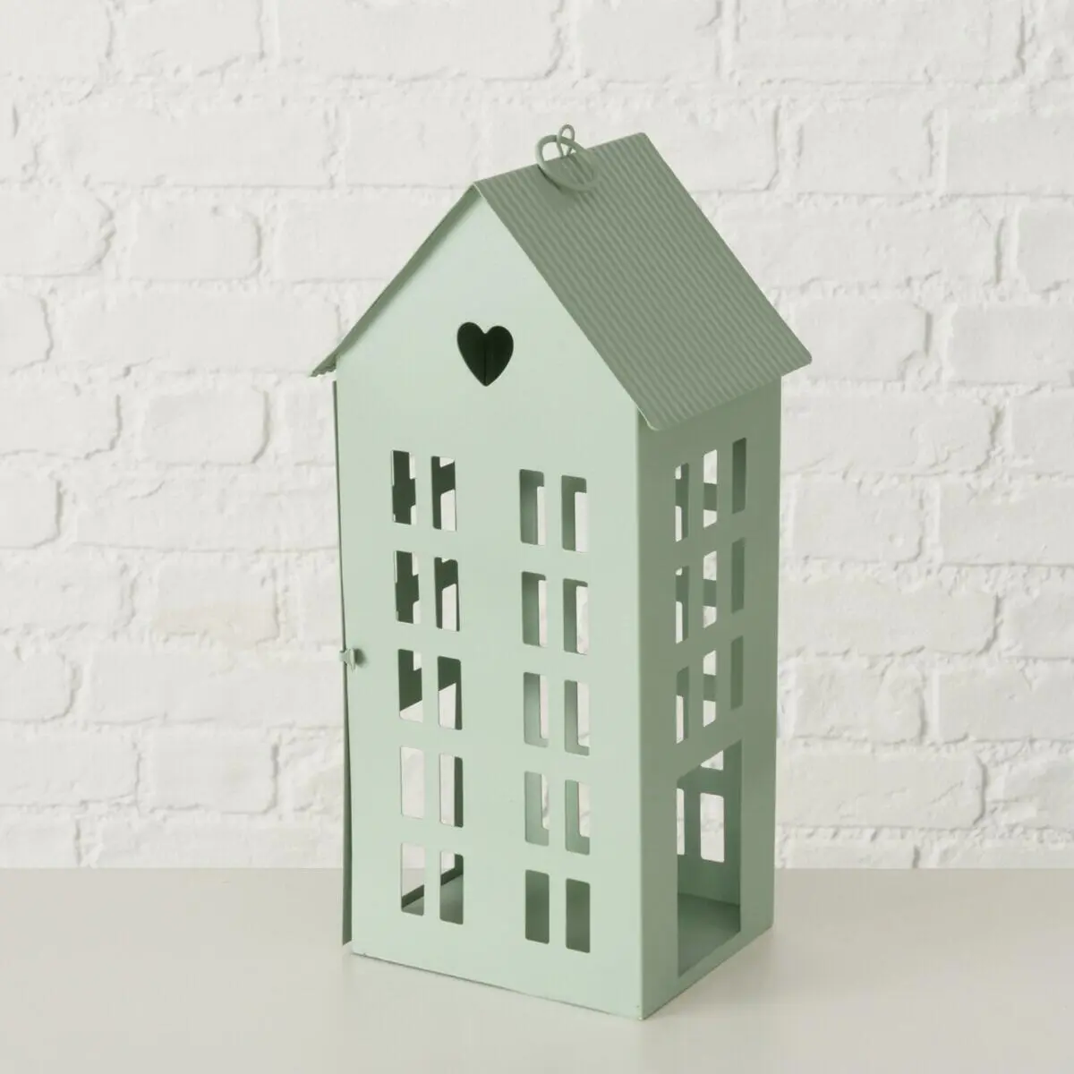 Boltze Laternenhaus Alamo grün 35 cm hoch