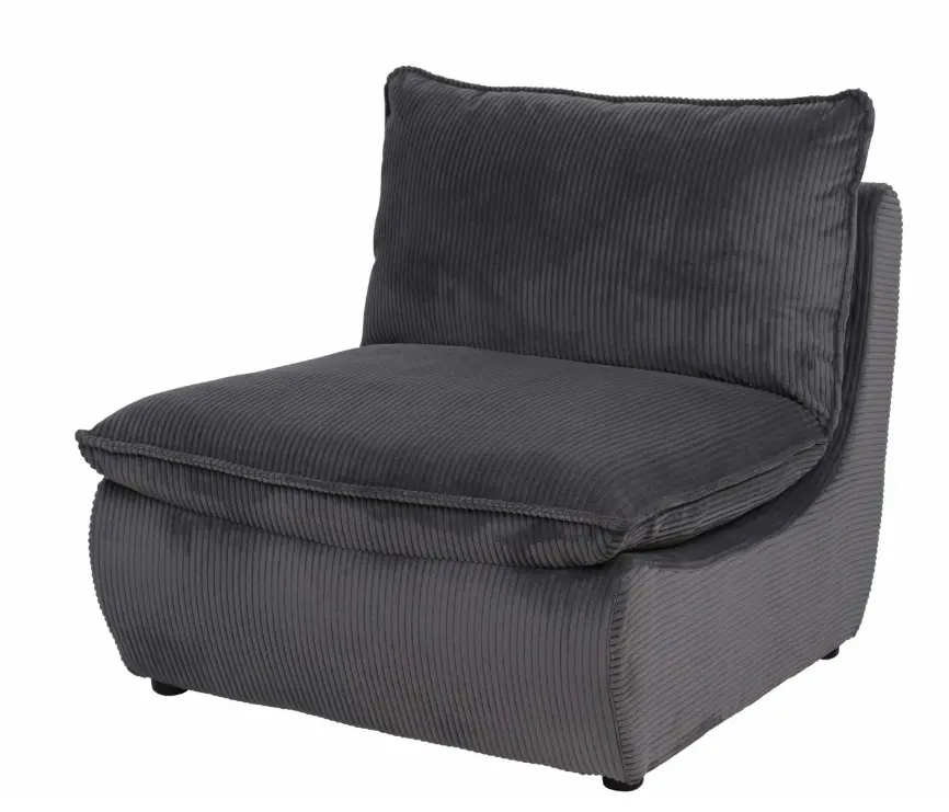 Hela Sessel Rhodos LS Cordstoff Dunkelgrau ca. 74x77x87 cm