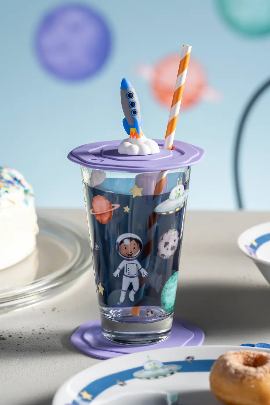 Leonardo Deckel lila BAMBINI AVVENTURA