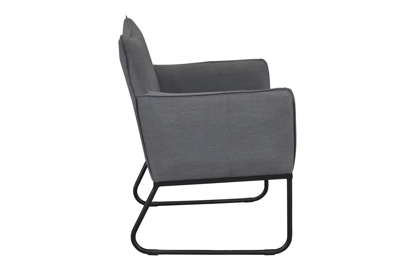 LC Wholesaler Armlehnstuhl Loma Anthrazit ca. 70x61x83 cm