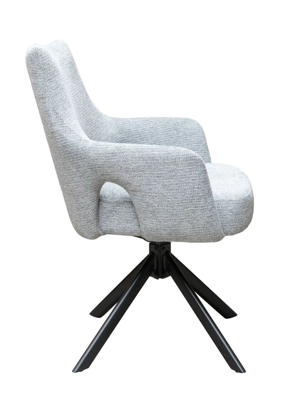 LC Wholesaler Armlehnenstuhl Livrono Hellgrau ca. 60x89x61 cm