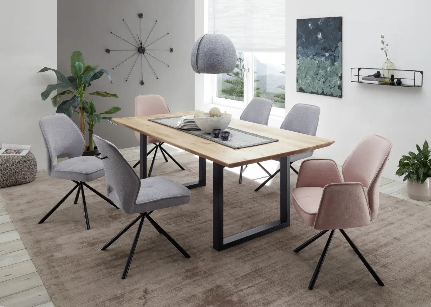 Stolkom Nele Armlehnstuhl grau ca.  61x 86x61 cm