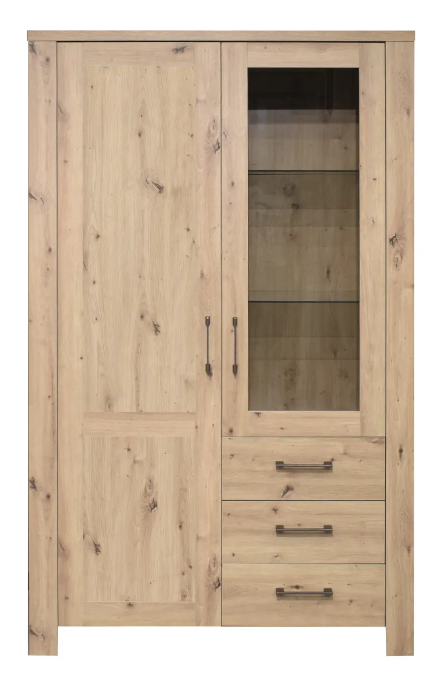 Mäusbacher Vitrine Mares asteiche/wiener geflecht-asteiche
