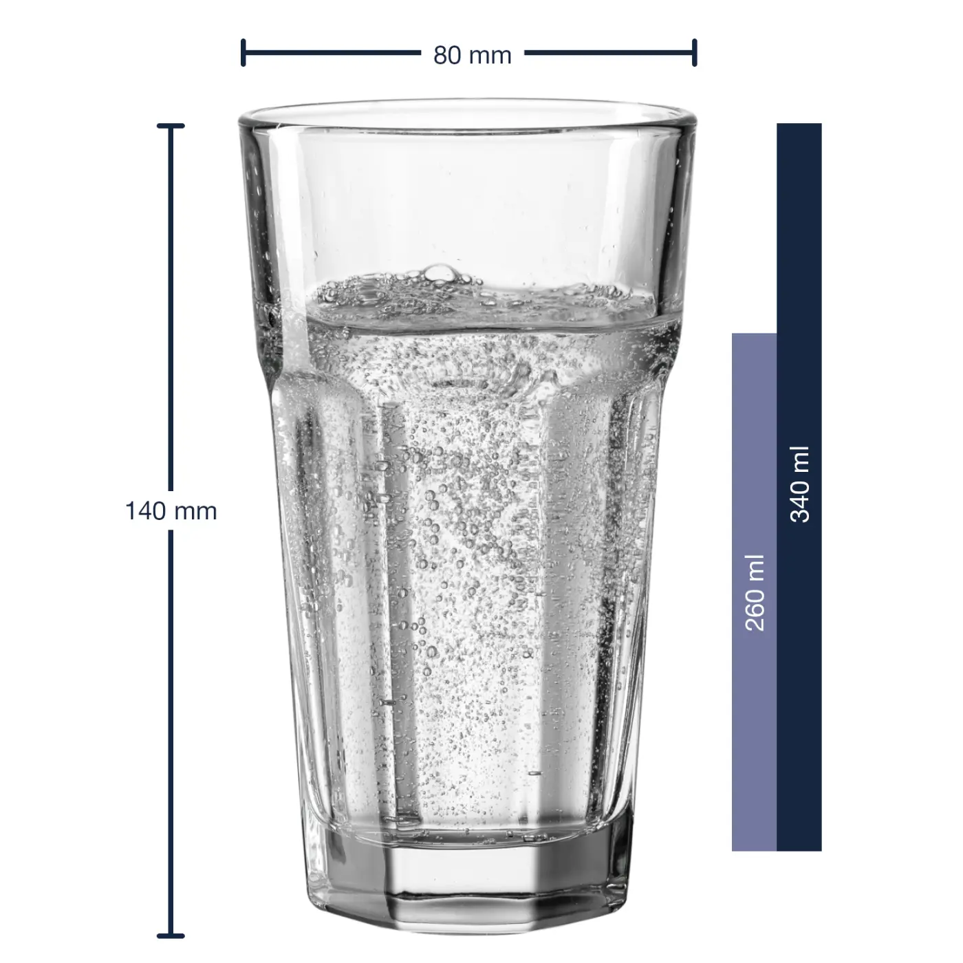 Leonardo Longdrinkglas ROCK 340 ml